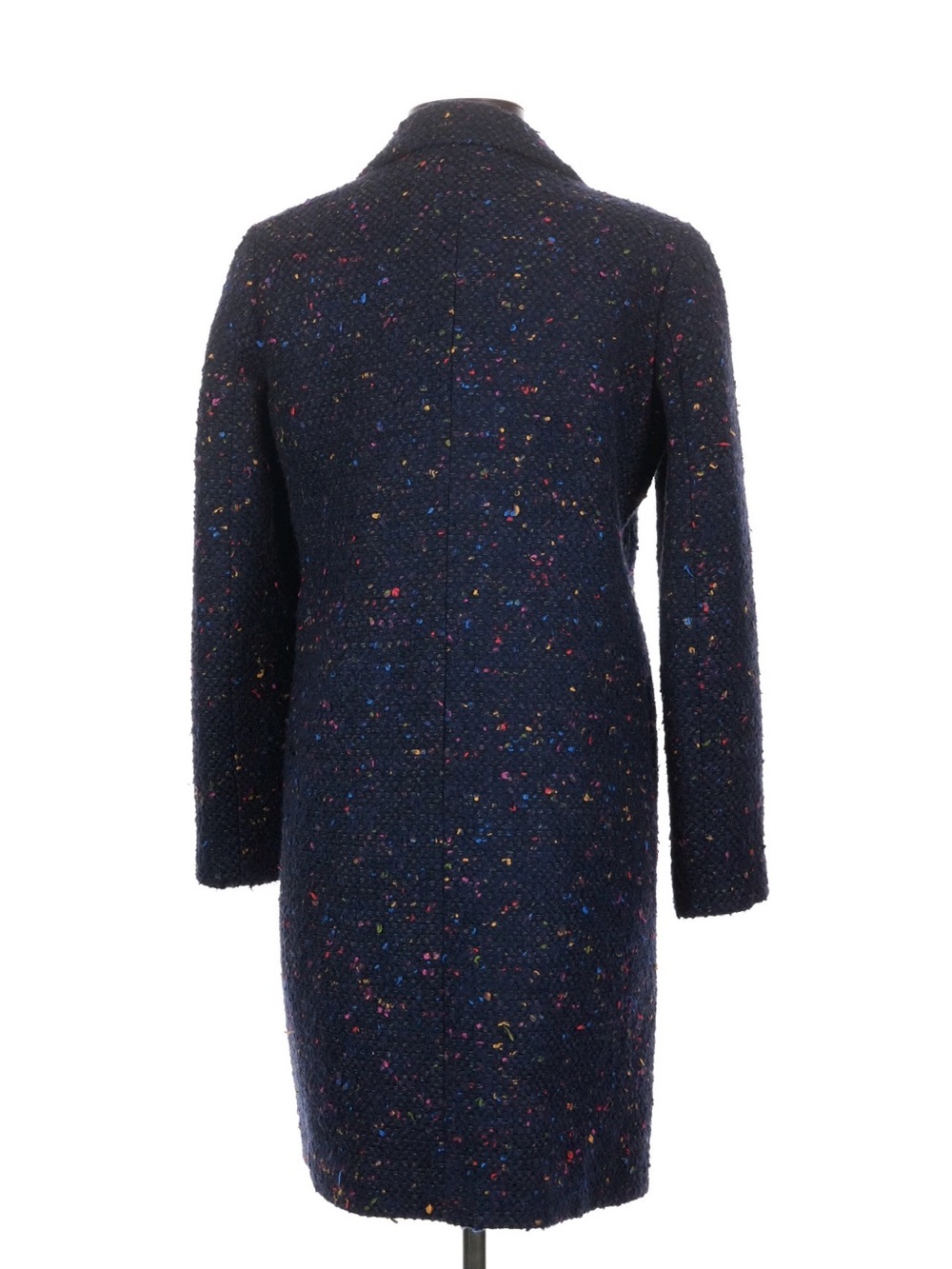 J.Crew Nalya Italian Tweed Wool Navy Topcoat 2 - Picture 11 of 11